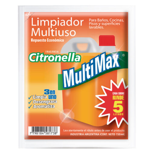 MULTIMAX Desodorante piso CITRONELA 5L