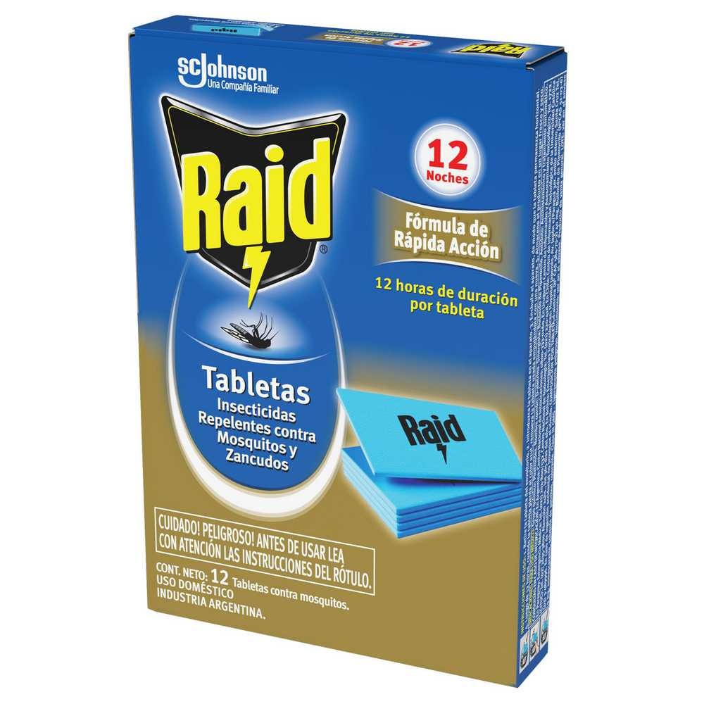 RAID tabletas insecticida x12