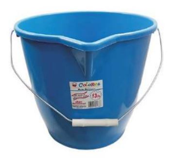 Balde plastico 13lts manija metalica