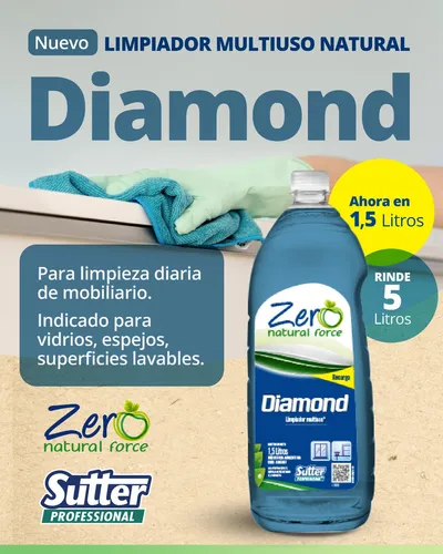 DIAMOND 1.5L vidrios y multiuso ecologico