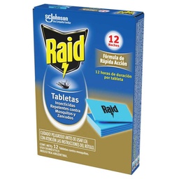RAID tabletas insecticida x12