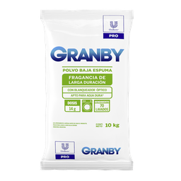 ​Granby jabon en polvo baja espuma 10Kg