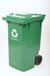 Contenedor plastico con ruedas 240L Verde (R)