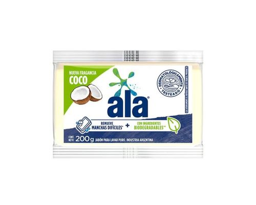 ALA jabon blanco Barra Coco 200gr
