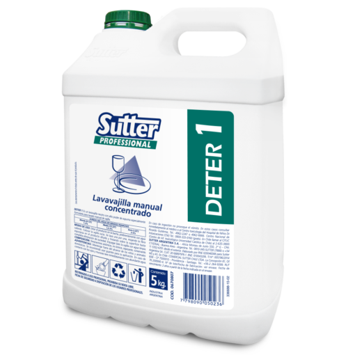 DETER 1 5L detergente neutro concentrado