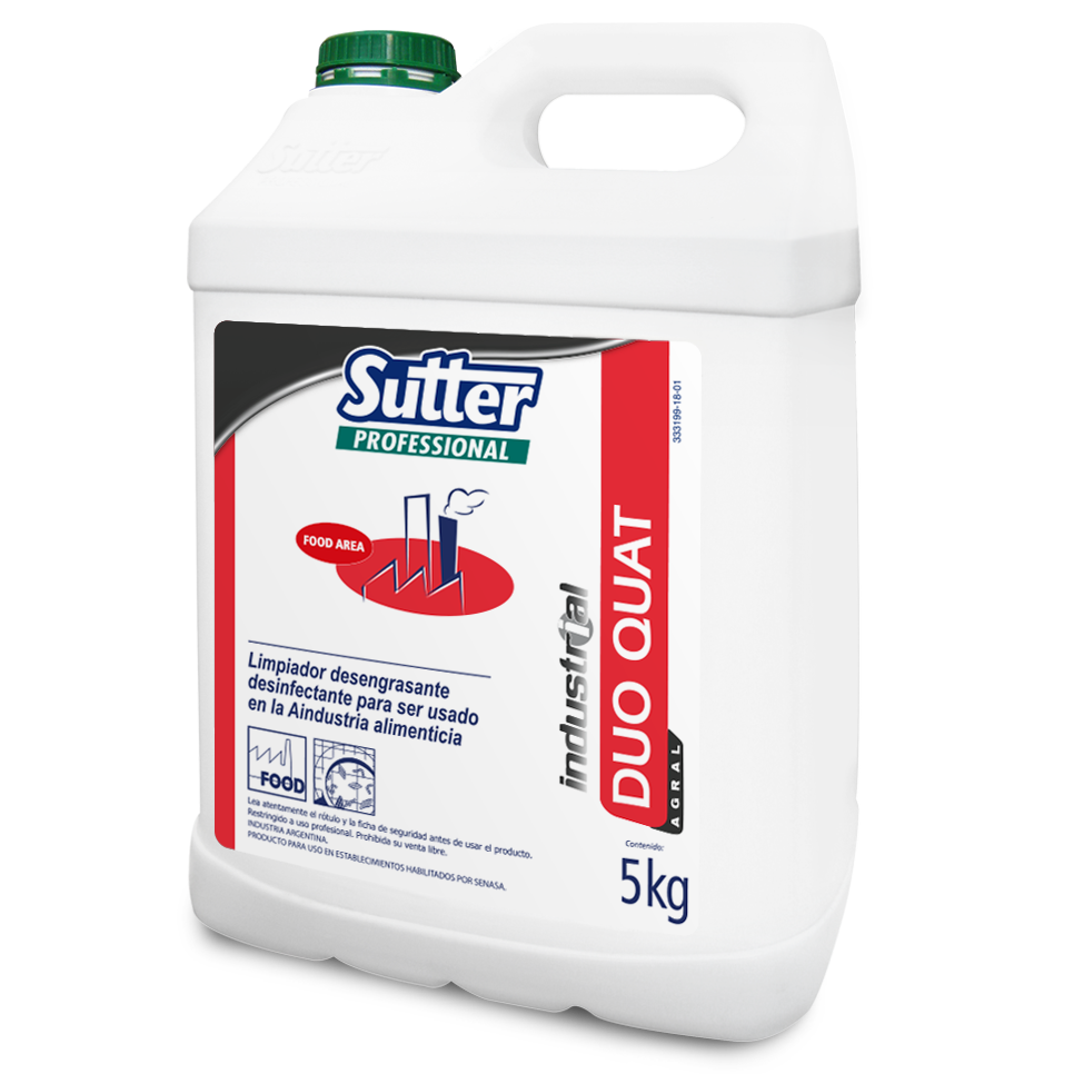 AGRAL DUO QUAT 5L desinfectante multisuo alcohol y cuaternario