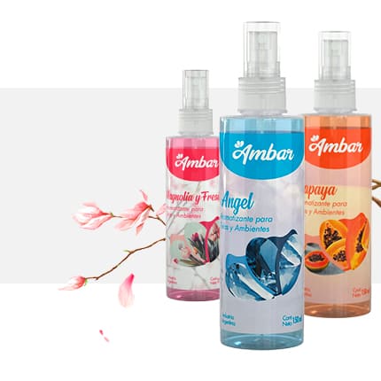 AMBAR TEXTIL fragancia ambiente y telas