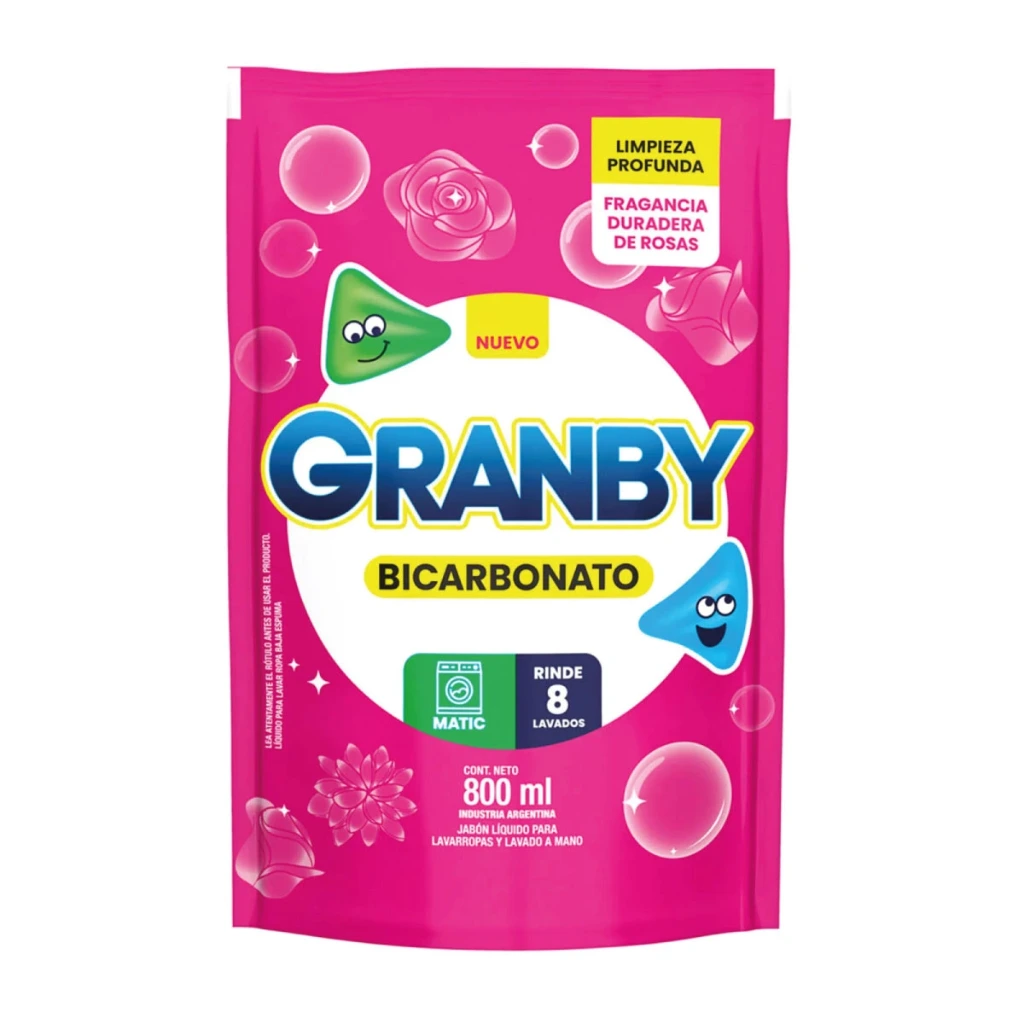 Granby jabon Liquido 800ml fragancia Rosas