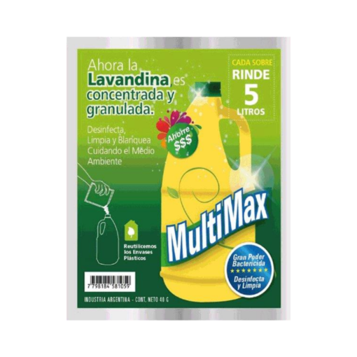 MULTIMAX LAVANDINA polvo 40gr 5L