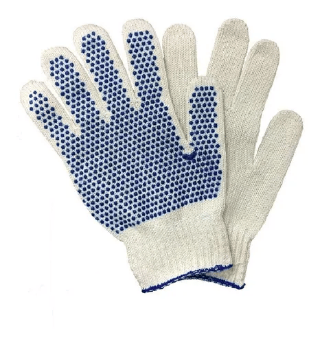 Guantes moteado c/goma